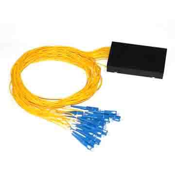 1x16 PLC Fiber Splitter Singlemode G657A Splitter Splice/Pigtailed ABS Module, 20mm 30mm SC/APC Connector